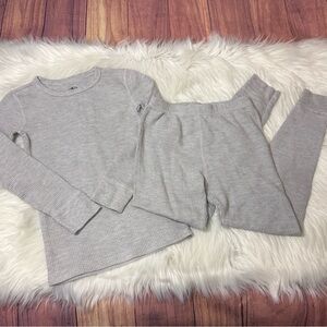 Athletic Works 2-Piece Thermal Set – Gray Heather – Boys Size M (8)